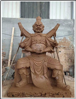 怒目金剛泥塑完成